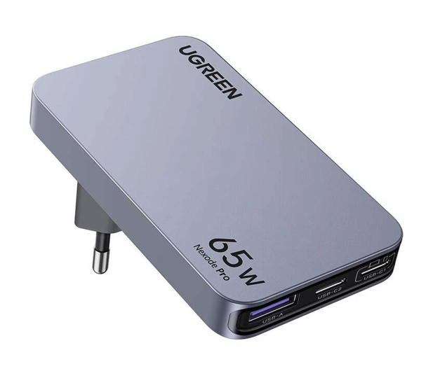 UGREEN Płaska ładowarka sieciowa Nexode Pro 65W GaN 2x USB-C + USB - 1488947 - zdjęcie 2